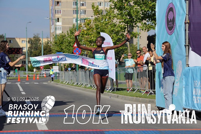 La Brașov Running Festival 2023 atleta kenyană Agnes Ngetich a stabilit cea mai bună performanță din istorie, 29:24 în proba feminină de 10K