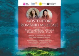 “Moștenitorii României muzicale”: recital-eveniment susținut de violonista Maria Marica, câștigătoare a Concursului Enescu 2022, și pianista Daria Tudor