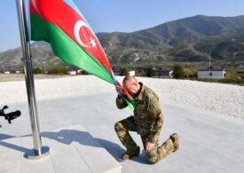 Steagul azer a fost înălțat în Nagorno-Karabah (Foto)
