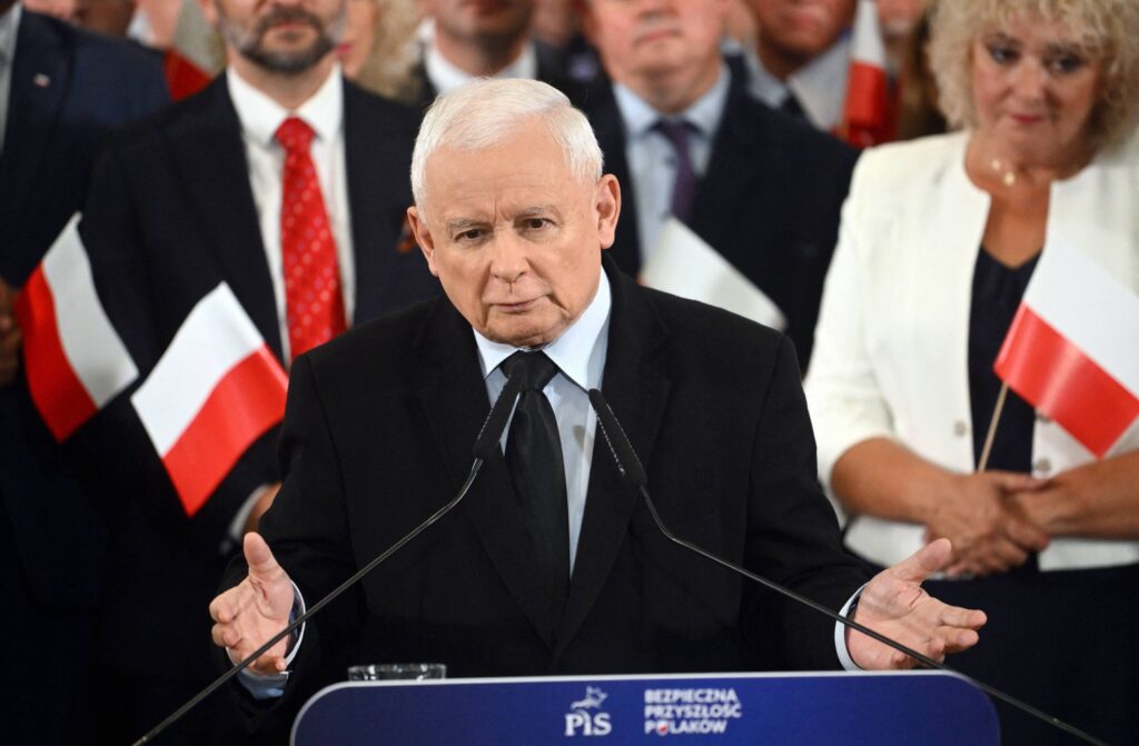 PiS Leader Kaczynski Holds A Campaign Rally - Pola