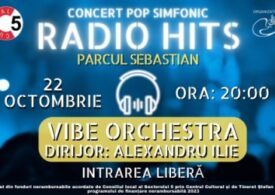 Concert cu intrare liberă: Radio Hits în versiune simfonică, pe 22 octombrie în Parcul Sebastian