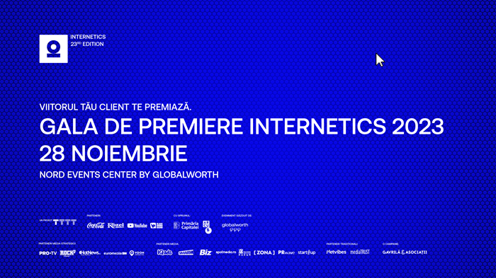 Cele mai bune agenții de digital din România, premiate pe 28 noiembrie la Gala de Premiere Internetics 2023