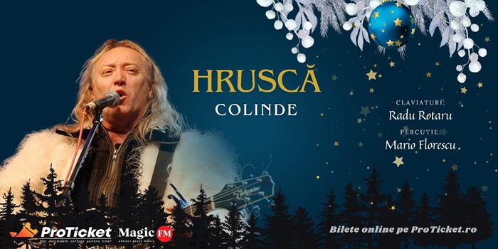 Ștefan Hrușcă va susține două concerte de colinde la Brașov, pe 19 decembrie