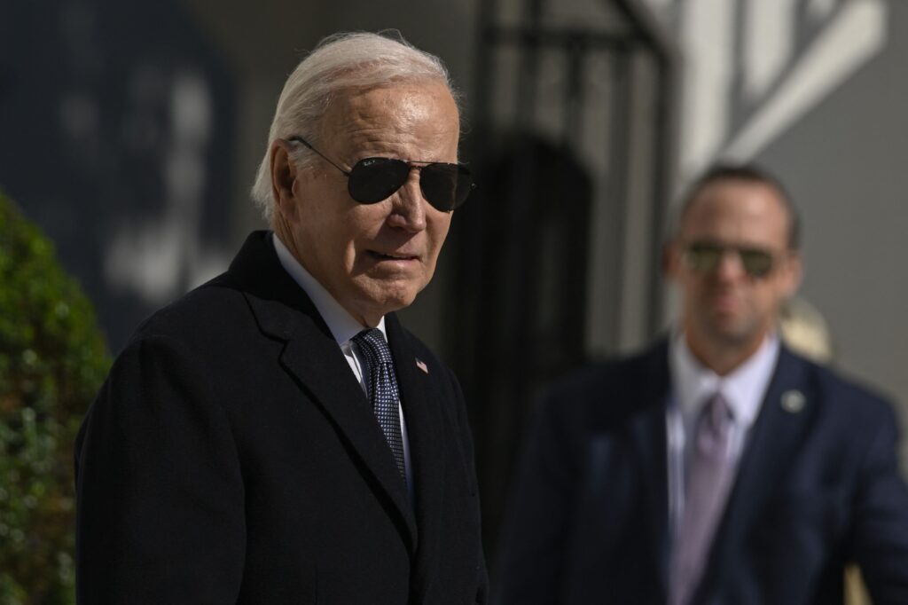 U.S. President Joe Biden departs for Brunswick, Ma
