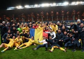 Bucuria de nedescris a tricolorilor după calificarea la EURO 2024: Jucătorii au intrat peste Edi Iordănescu la conferința de presă