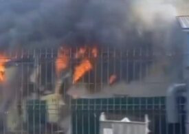 Incendiu de proporții lângă București (Video)