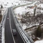 A fost deschis circulației Podul Dâmboviței, care face legătura între județele Argeș și Brașov. Este cel mai lung pod în arc din România (Video)