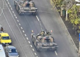 Imaginile zilei: Tehnică de luptă, prin traficul de București