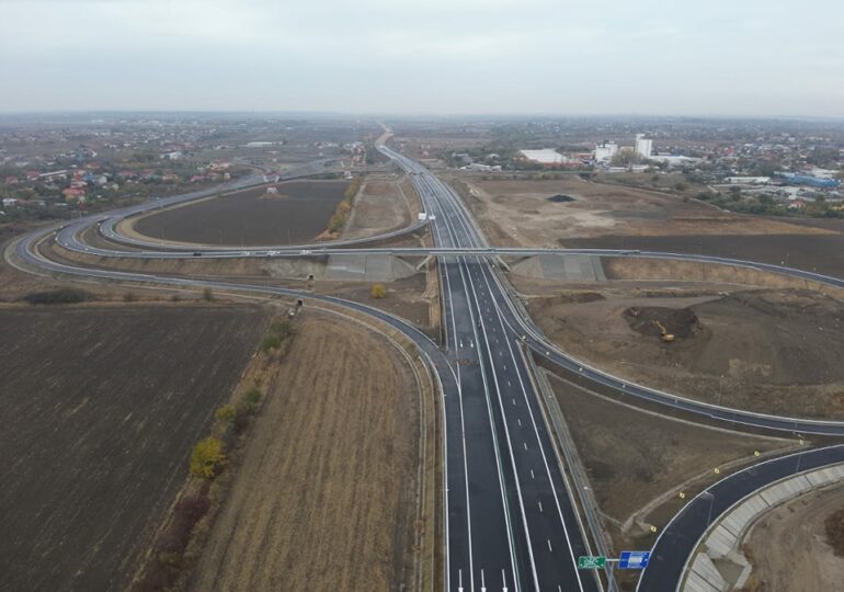 S-a deschis circulația pe un nou lot din Autostrada Bucureștiului - A0 (Video)