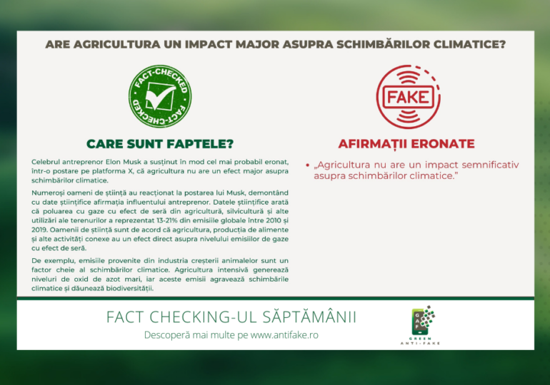 Green fact checking-ul săptămânii: Factorul determinant al schimbărilor climatice este activitatea umană, nu fenomenul natural El Niño