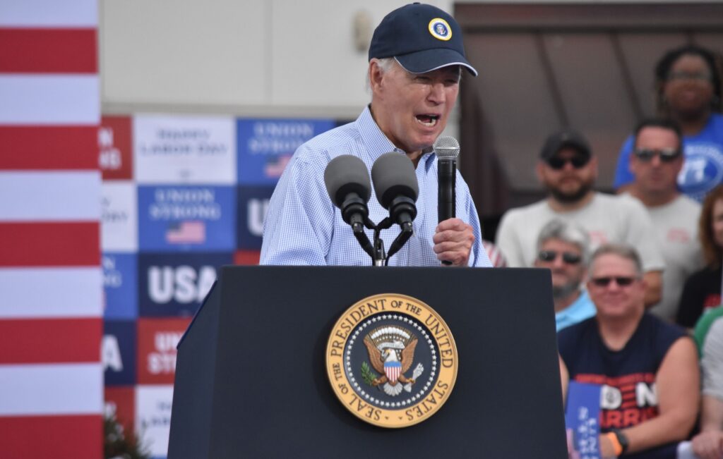 US President Biden delivers remarks at Labor Day i