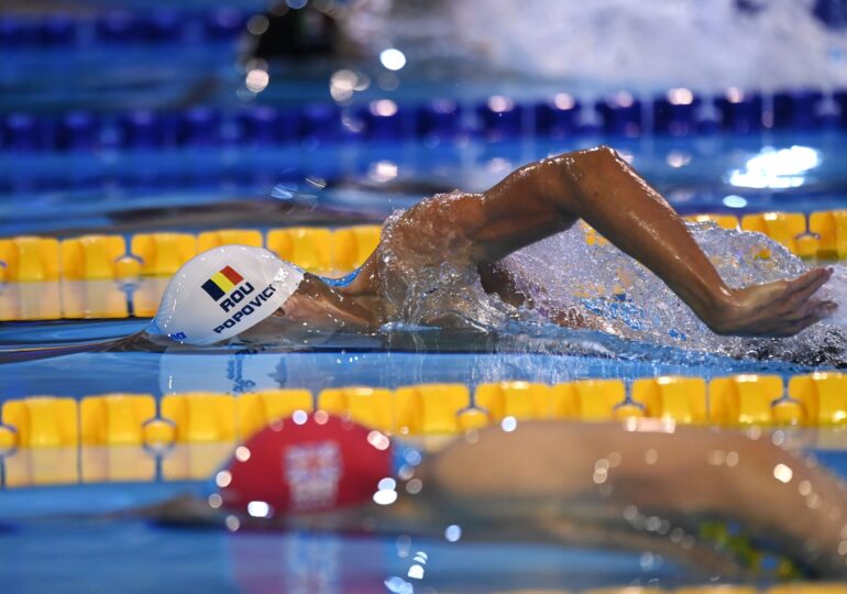 David Popovici a cucerit medalia de bronz în finala de la 100 de metri liber la Europenele de natație de la Otopeni