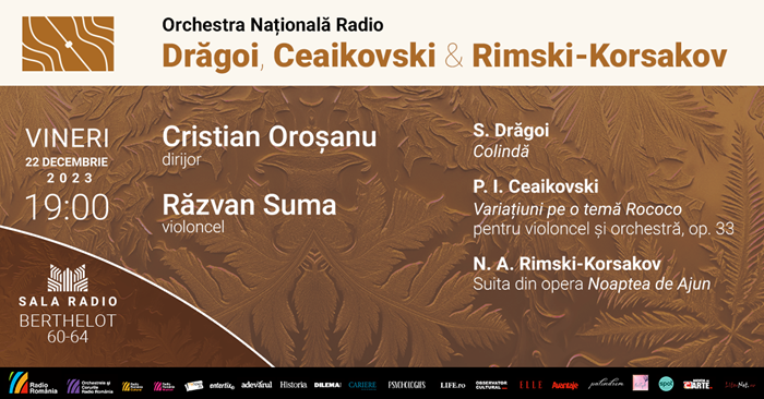 Suita din opera „Ajun de Crăciun” - Nikolai Rimski-Korsakov, încheie anul la Sala Radio