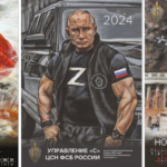 Calendar rusesc pe 2024: Putin cu mușchi de culturist și soldații ruși iau cu asalt Capitoliul (Foto)