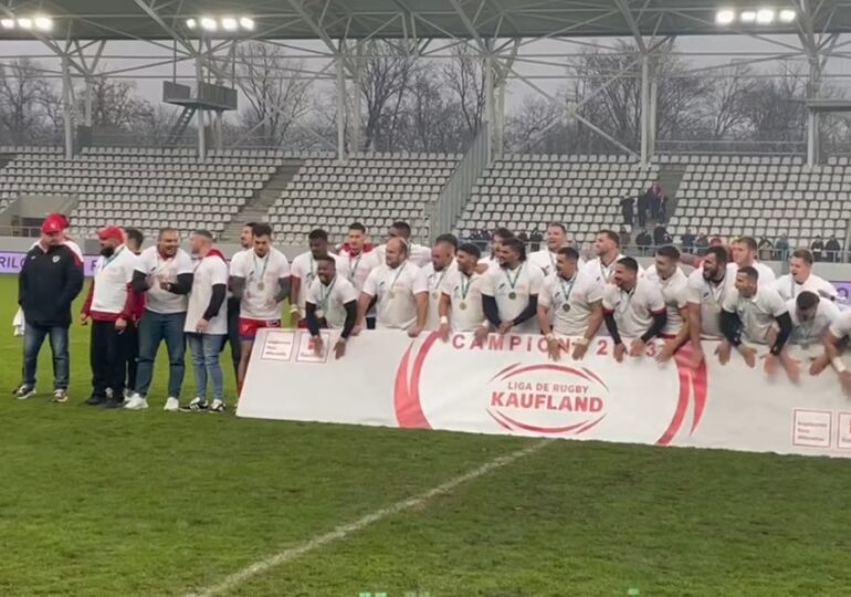 Dinamo câștigă titlul de campioană la rugby după o pauză de 15 ani
