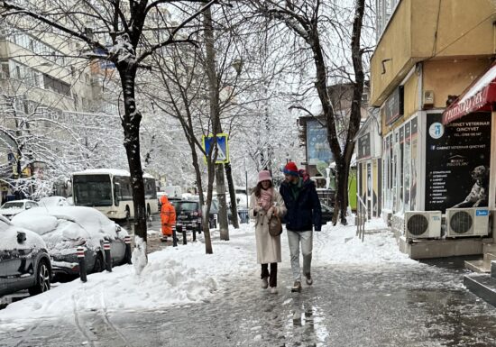 galerie foto cu Prima zi cu zăpadă mare în București, 20 ianuarie 2024