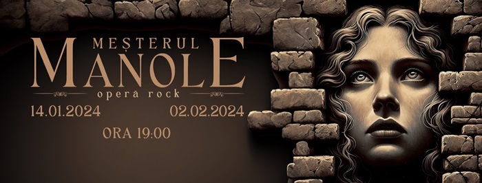 Meșterul Manole, operă rock în concert, premieră cu casa închisă la Teatrul Național de Operetă și Musical Ion Dacian și nouă reprezentație pe 2 februarie