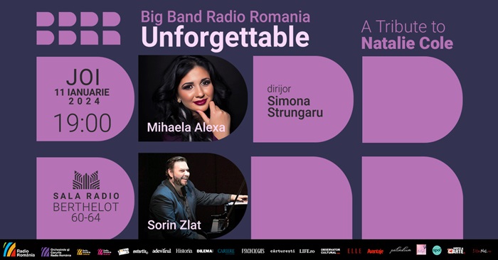 Unforgettable: A Tribute to Natalie Cole: primul concert al Noului An la Sala Radio