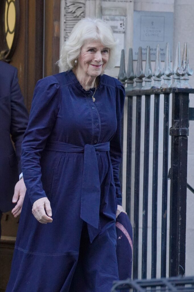 Queen Camilla visits King Charles in London