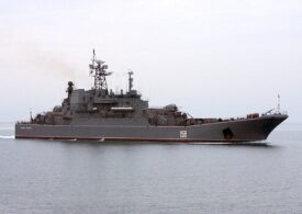 Ucraina a mai scufundat o navă de război a rușilor, din Marea Neagră. Spionajul militar are înregistrarea video