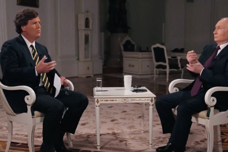 Ce-a spus Putin în interviul cu Tucker Carlson: O înfrângere a Rusiei e „imposibilă”. Invadarea unei țări NATO, scenariu exclus. Bill Clinton vedea Rusia în Alianță (Video)