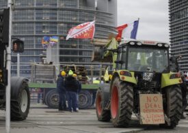 Imaginile zilei vin de la Parlamentul European, asaltat de tractoare și agricultori furioși (Galerie foto)
