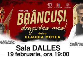 Brîncuși dragostea mea - spectacol la Sala Dalles, pe 19 februarie