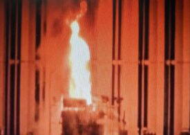 Flăcări uriașe la hidrocentrala Porțile de Fier 1 (Video) <span style="color:#990000;">UPDATE</span>