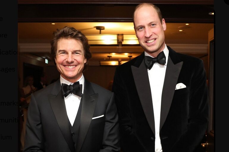 Prințul William, zâmbitor la o gală alături de Tom Cruise. Primul mesaj public al moștenitorului tronului, după diagnosticul de cancer al regelui Charles (Foto & Video)