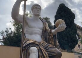 Cum arată statuia colosală a împăratului Constantin, reconstituită și dezvelită azi la Roma (Video)