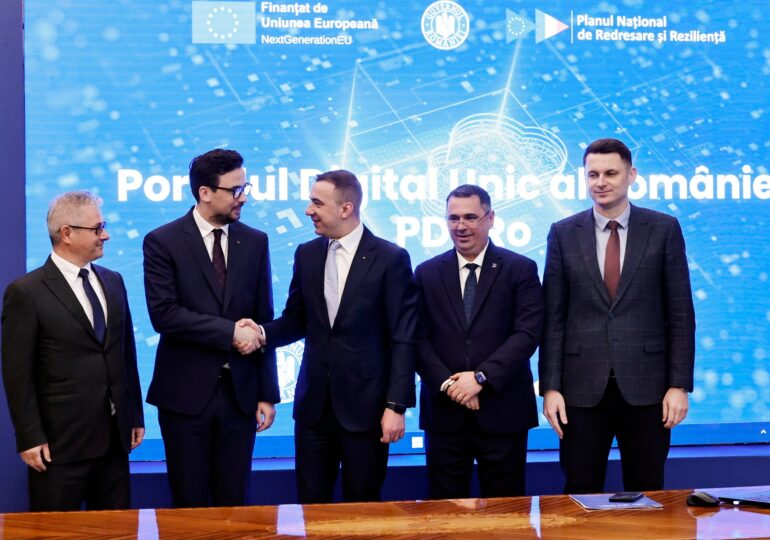 A fost semnat contractul pentru Portalul Digital Unic al României, cu bani din PNRR