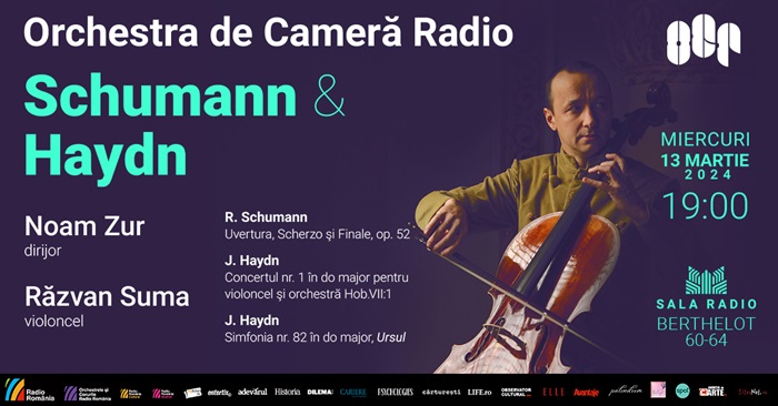 Violoncelistul Răzvan Suma cântă Haydn la Sala Radio