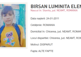 O fată de 13 ani din Neamț, dată dispărută de părinți la două zile după ce a plecat de acasă - <span style="color:#990000;">UPDATE</span>