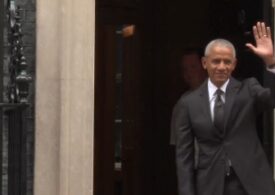 Barack Obama a făcut o vizită surpriză pe Downing Street, la biroul premierului britanic (Video)