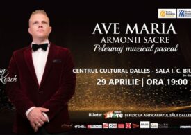 Concert Ave Maria - Armonii Sacre cu tenorul Ștefan von Korch, pe 29 Aprilie, la sala I. C. Brătianu a Centrului Cultural Ioan I. Dalles