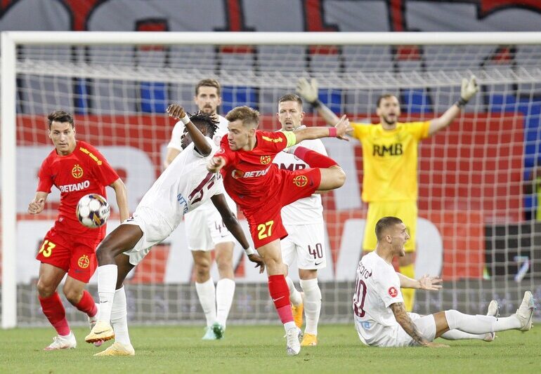 Superliga: FCSB câștigă la limită derbiul cu CFR Cluj și titlul e și mai aproape