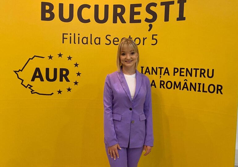 Fiica lui Vadim Tudor candidează din partea AUR pentru Primăria Sectorului 5