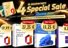 Vânzare pentru a 24-a aniversare Godeal: Office 2021, sistemul de operare Windows de la 10 EUR. Până la 90% Reducere!