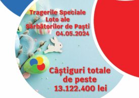 Trageri speciale Loto de Paște: Premii de peste 13 milioane de lei puse în joc de Loteria Română