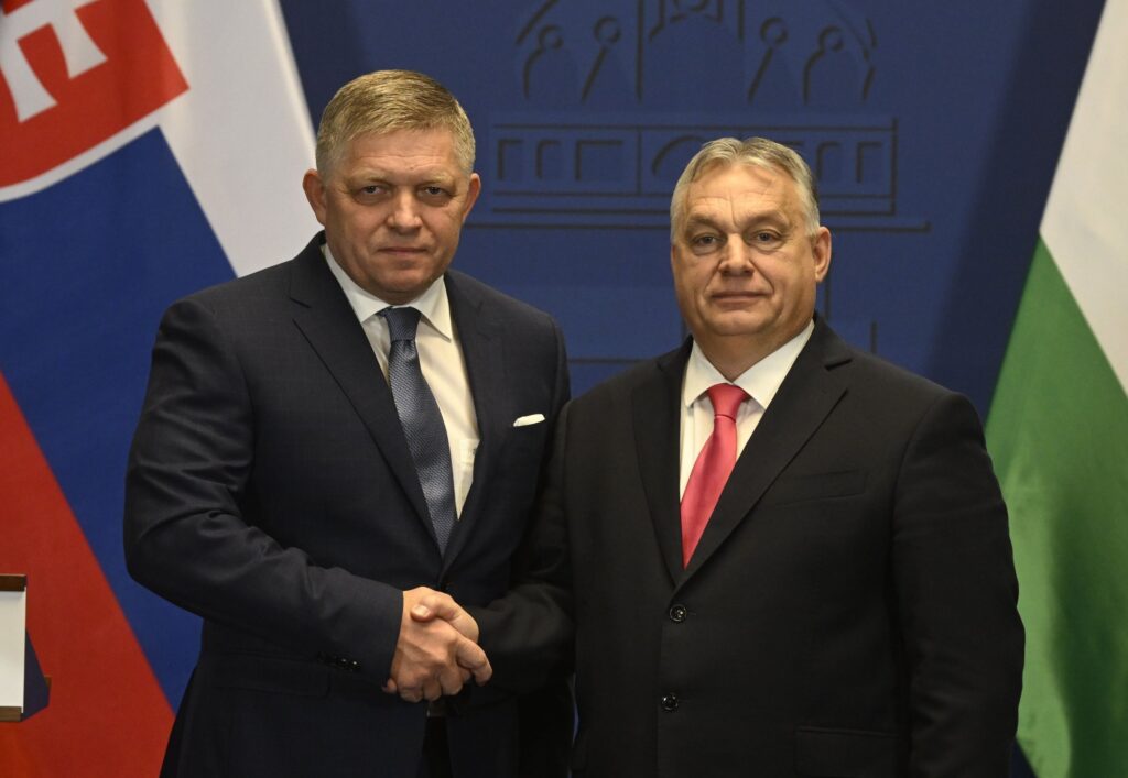 Slovakian Prime Minister Fico in Budapest