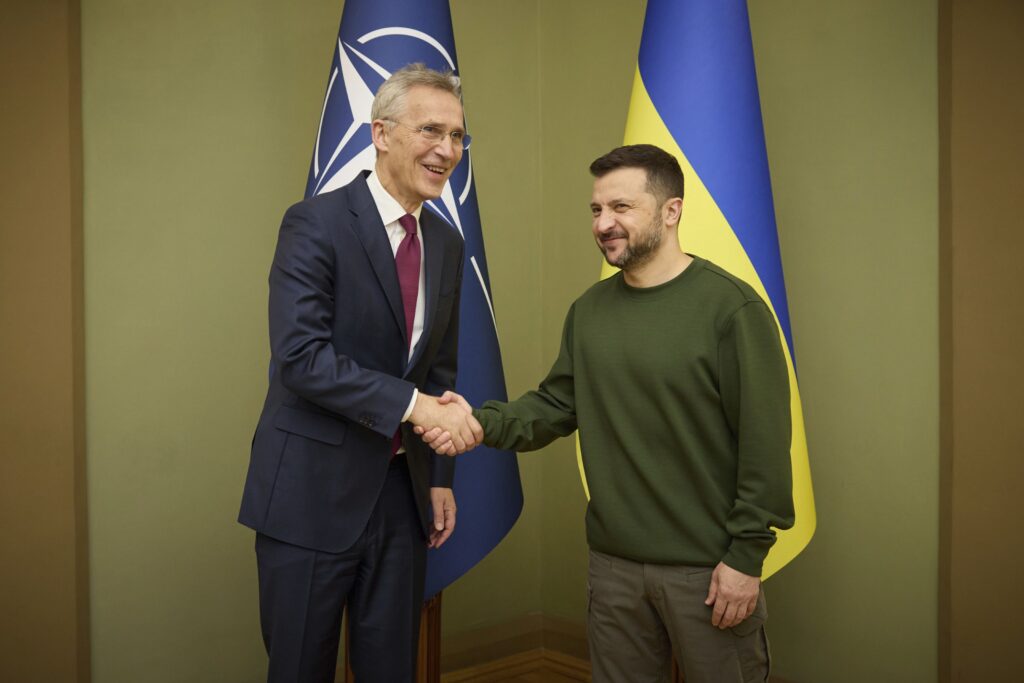Ukrainian President Zelenskyy Hosts NATO Secretary