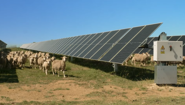 O idee promițătoare: Ce se întâmplă când oile pasc sub panouri solare