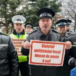 Protest al polițiștilor locali, în fața Guvernului: Vor spor de 75% pentru weekend și sărbători