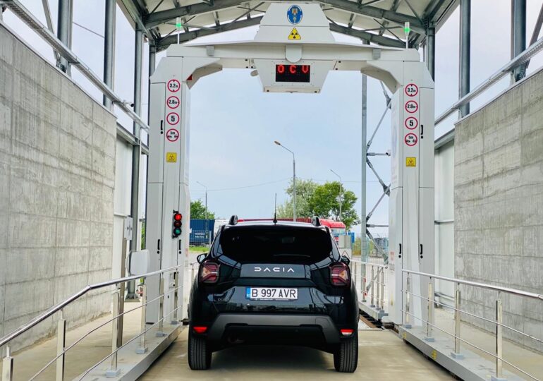 The first X-ray scanner inaugurated at the EU external border crossing in Romania