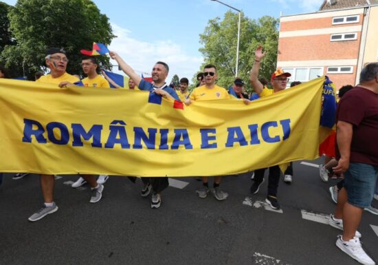 suporteri Romania - Belgia EURO 2024