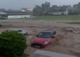 Furtuni violente în Europa: Imagini de coșmar cu apele care înghit tot. 5 oameni au murit, mii au fost evacuați (Video)