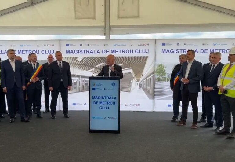 Au început lucrările la construcția metroului din Cluj. Când va fi gata