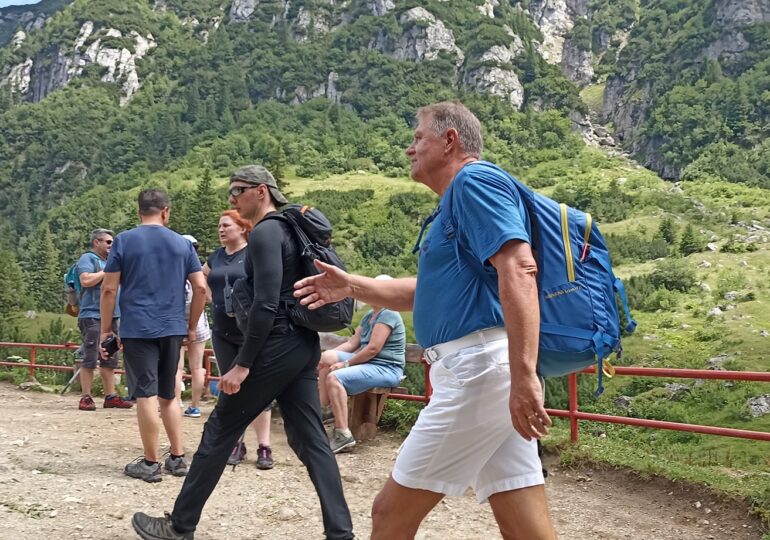 Romanian President was in the same mountains shortly before the tourist was killed by a bear