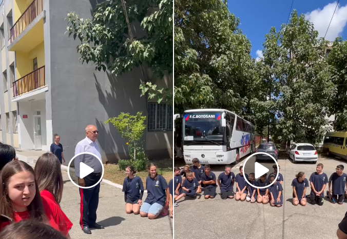 Copii umiliți în tabără: Au fost puși să stea în genunchi pe asfaltul încins pentru a-i cere iertare profesorului (Video)