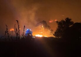 Zeci de incendii puternice în Grecia: Sate și hoteluri evacuate, mai mulți pompieri au fost răniți (Video)